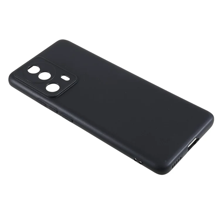 Чехол для телефона Xiaomi 13 Lite / Civi 2 5G, матовый противоосколочный мягкий ТПУ-чехол - черный