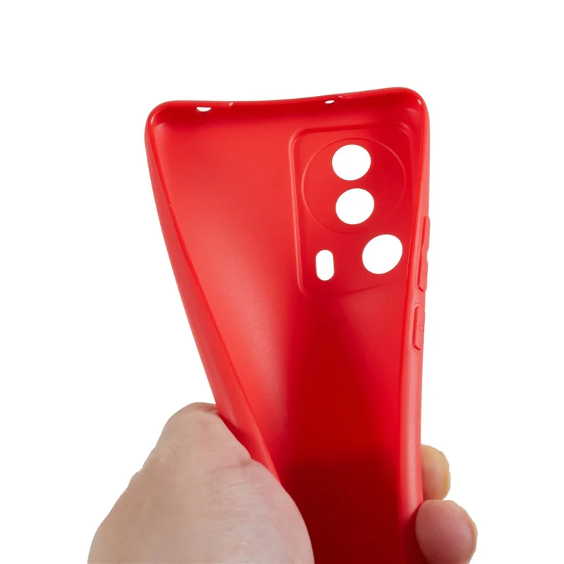 Cell Phone Case for Xiaomi 13 Lite / Civi 2 5G , Anti-scratch Matte Soft TPU Phone Cover - Red