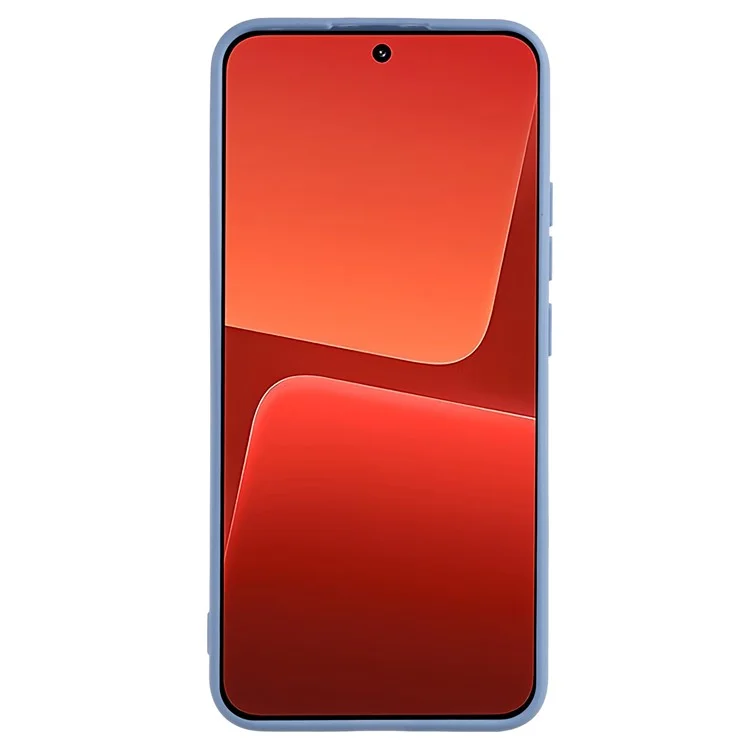 For Xiaomi 13 5G Precise Cutout Phone Case Straight Edge Soft TPU Phone Cover - Lavender Grey