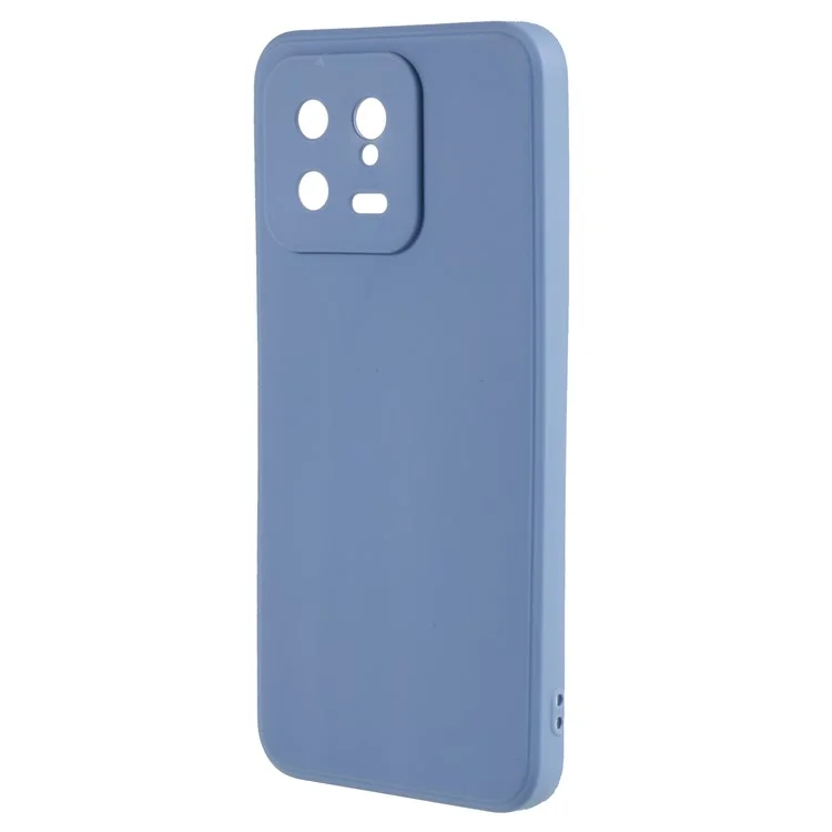 For Xiaomi 13 5G Precise Cutout Phone Case Straight Edge Soft TPU Phone Cover - Lavender Grey