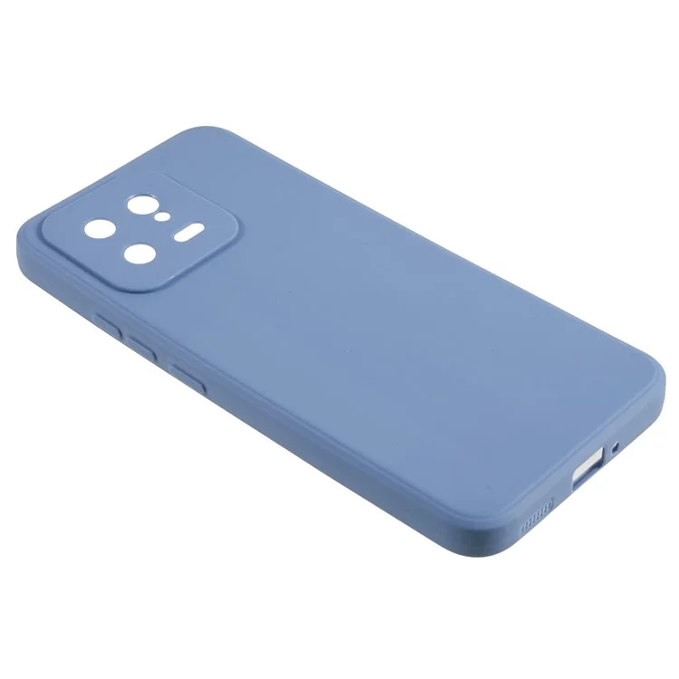 For Xiaomi 13 5G Precise Cutout Phone Case Straight Edge Soft TPU Phone Cover - Lavender Grey