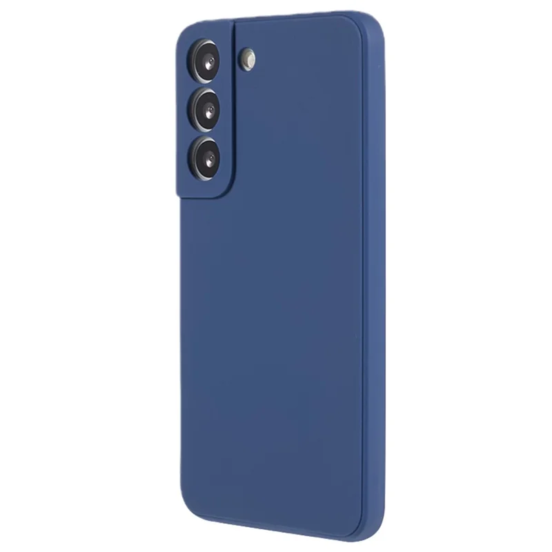 For Samsung Galaxy S22 5G Straight Edge Design TPU Phone Case Precise Cutout Camera Protection Cover - Sapphire