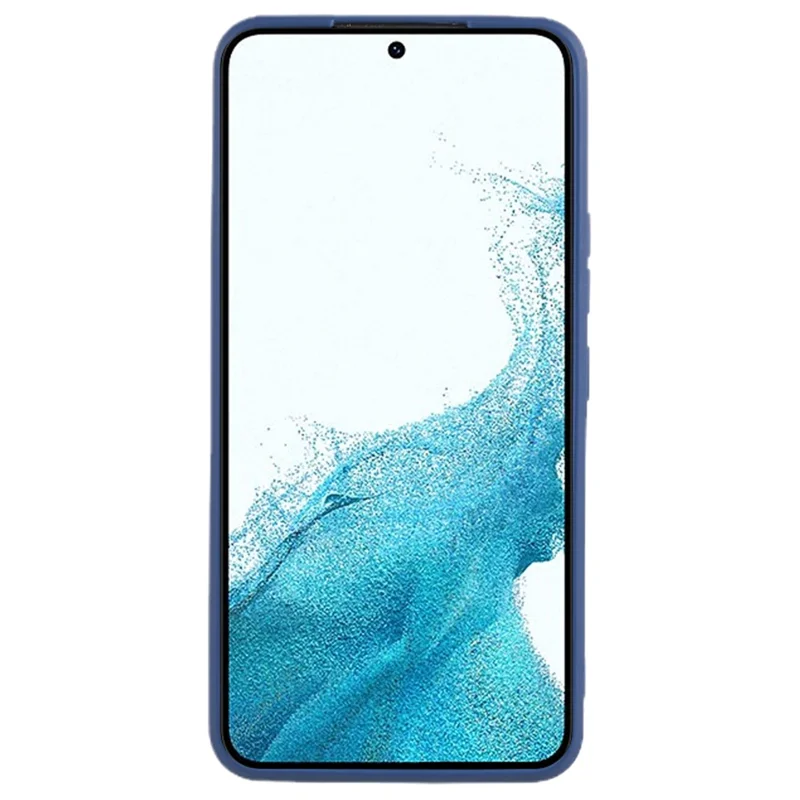 For Samsung Galaxy S22 5G Straight Edge Design TPU Phone Case Precise Cutout Camera Protection Cover - Sapphire