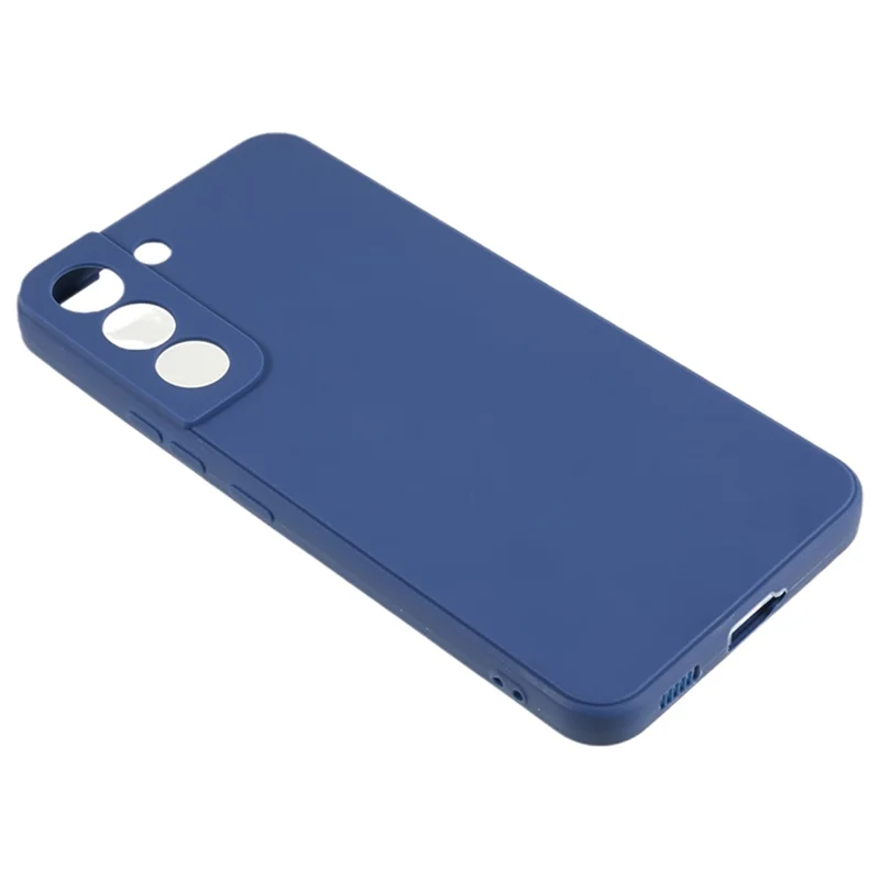 For Samsung Galaxy S22 5G Straight Edge Design TPU Phone Case Precise Cutout Camera Protection Cover - Sapphire