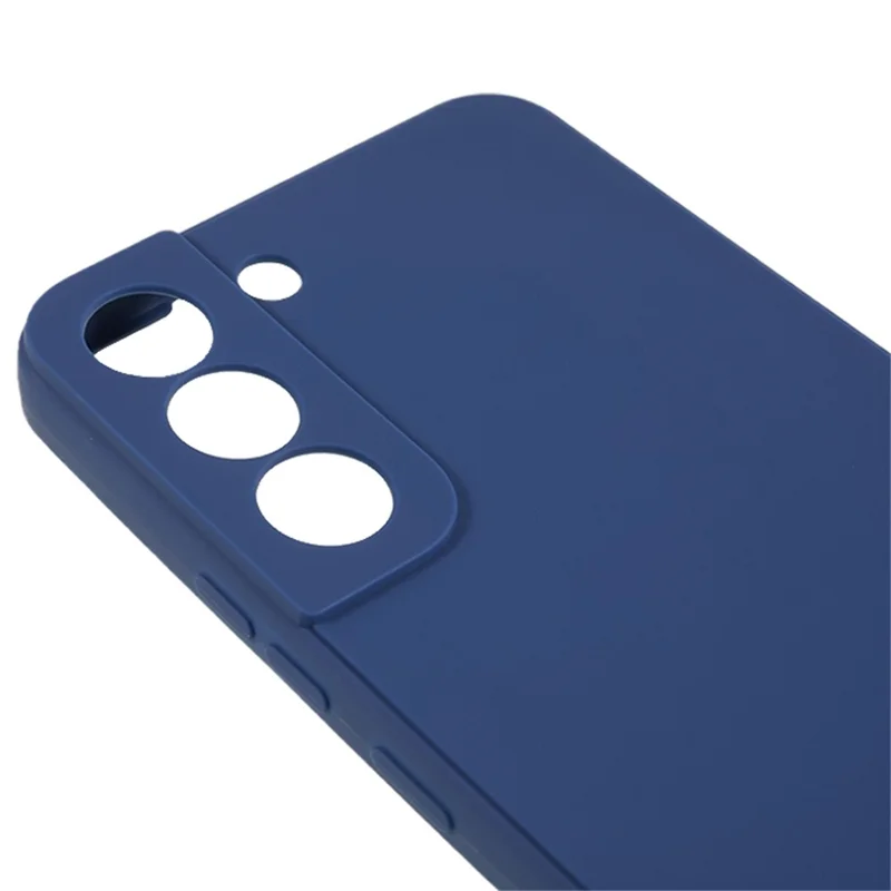 For Samsung Galaxy S22 5G Straight Edge Design TPU Phone Case Precise Cutout Camera Protection Cover - Sapphire