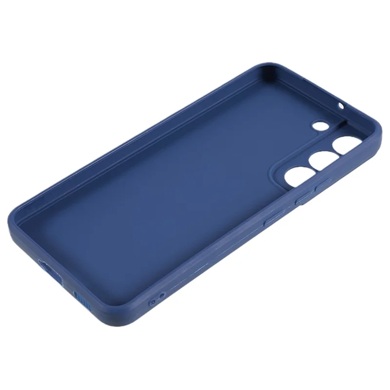 For Samsung Galaxy S22 5G Straight Edge Design TPU Phone Case Precise Cutout Camera Protection Cover - Sapphire
