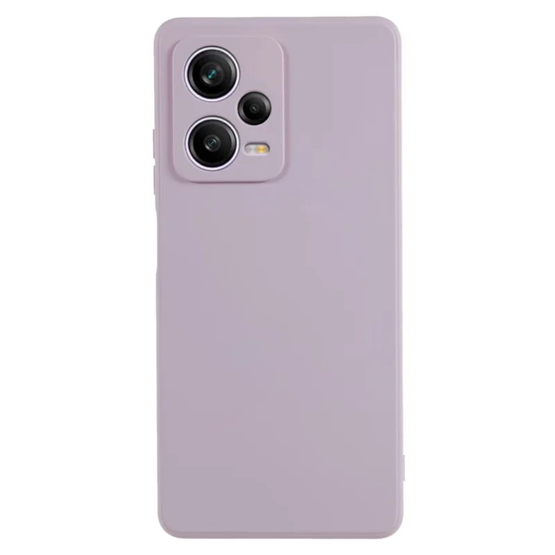 TPU-telebeskyttelse til Xiaomi Redmi Note 12 Pro+ 5G, slank beskyttelsesdæksel med fiberfor, gummiagtig mobiltelefonbeskyttelse - lyserosa