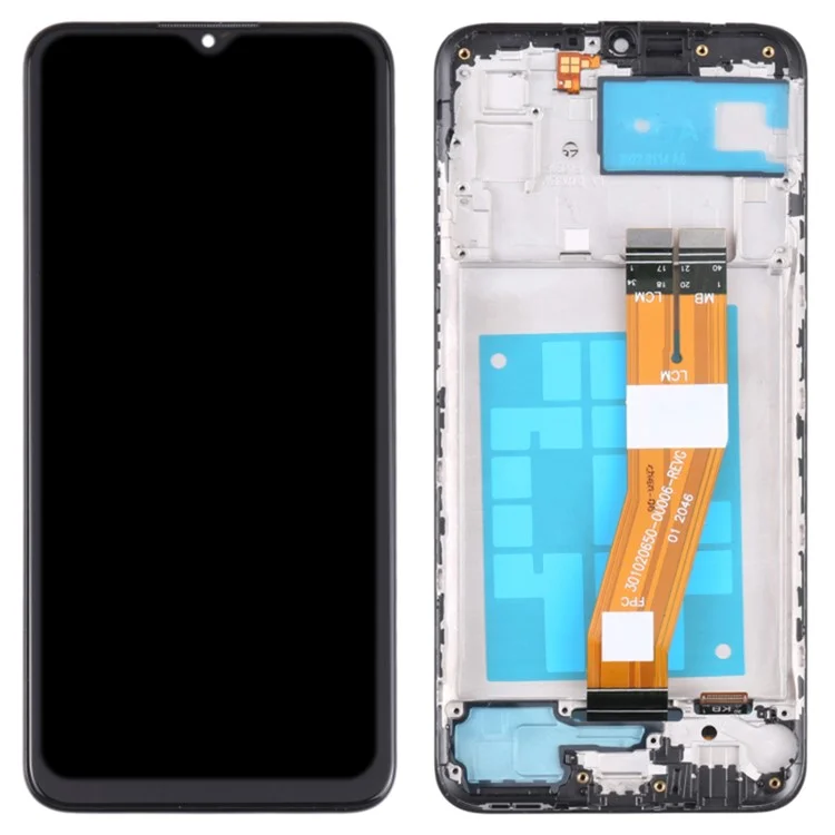 Para Samsung Galaxy A03 (164,2 x 75,9 x 9,1 mm) A035 Pantalla LCD y conjunto de digitalizador de grado C + Parte de repuesto del marco (sin logotipo)