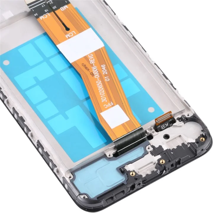 Para Samsung Galaxy A03 (164,2 x 75,9 x 9,1 mm) A035 OEM Grade S Pantalla LCD y conjunto de digitalizador + Pieza de marco (sin logotipo)