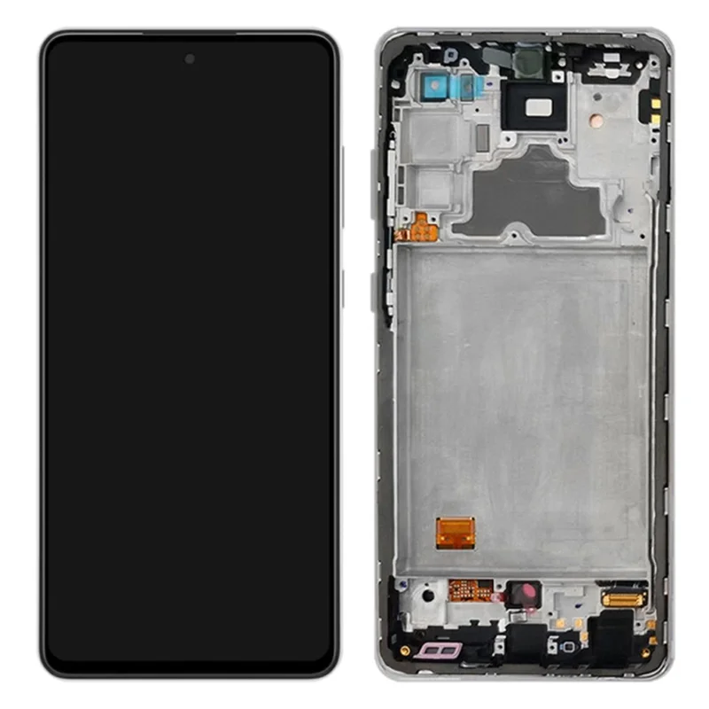 Ekran OLED 6,7 cala z zestawem cyfrowym + rama (bez logotypu) klasa C do Samsung Galaxy A72 4G A725 - Czarny