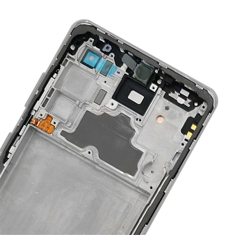 Ekran OLED 6,7 cala z zestawem cyfrowym + rama (bez logotypu) klasa C do Samsung Galaxy A72 4G A725 - Czarny