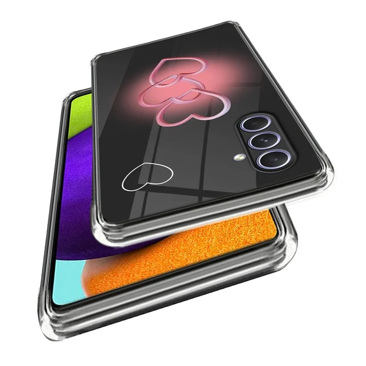 Custodia per telefono per Samsung Galaxy A54 5G, Cover per telefono in TPU con stampa a motivi Anti-Scolorimento - Tre-Amore