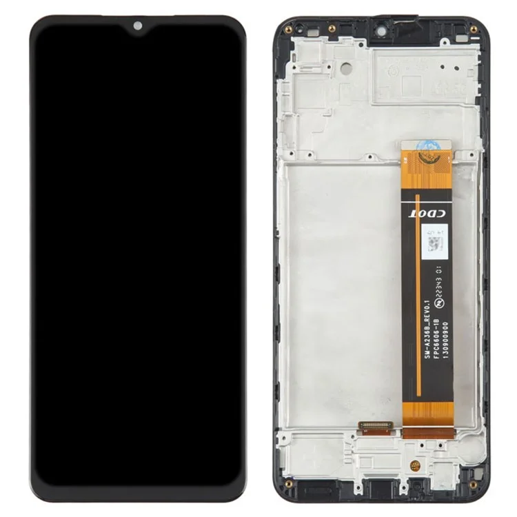 Für Samsung Galaxy A23 5G (Global Version) A236B OEM Grade S LCD-Bildschirm und Digitizer-Baugruppe + Rahmenersatzteil (ohne Logo)