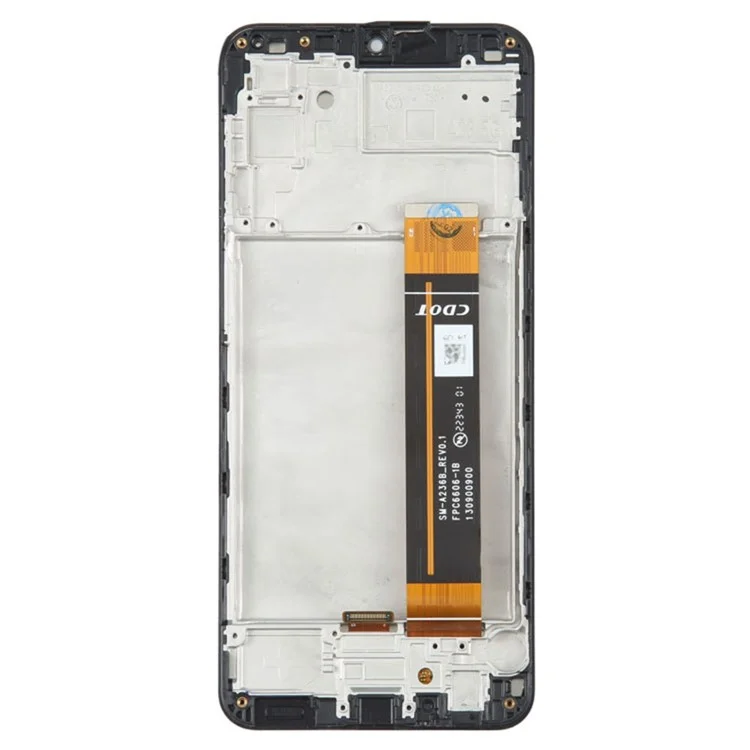 Für Samsung Galaxy A23 5G (globale Version) A236B Grade C LCD-Bildschirm und Digitizer-Baugruppe + Rahmenersatzteil (ohne Logo)