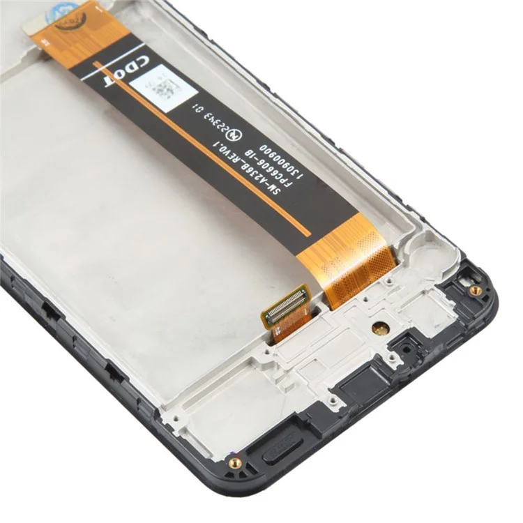 Für Samsung Galaxy A23 5G (globale Version) A236B Grade C LCD-Bildschirm und Digitizer-Baugruppe + Rahmenersatzteil (ohne Logo)