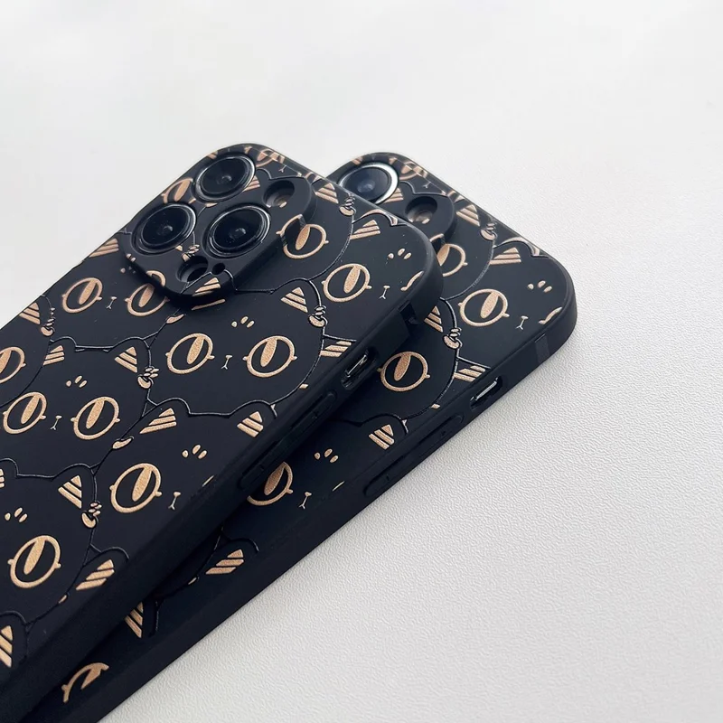 For iPhone 14 Pro Soft TPU Pattern Printed Phone Case Precise Cutout Protective Cover - Cat