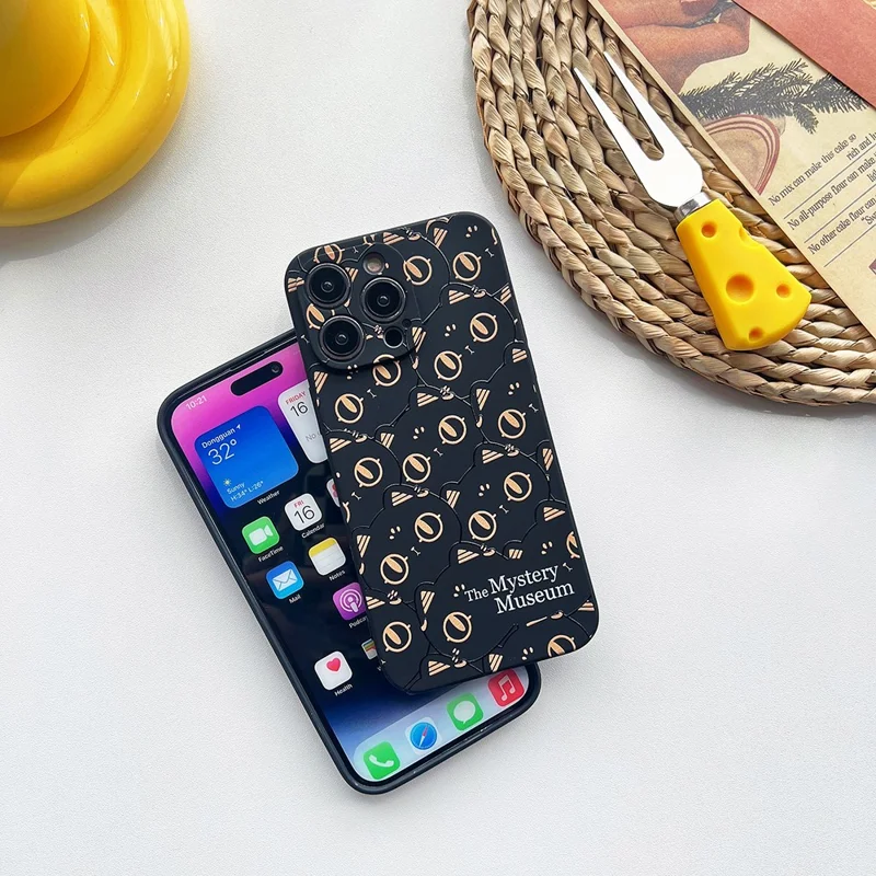 For iPhone 14 Pro Soft TPU Pattern Printed Phone Case Precise Cutout Protective Cover - Cat