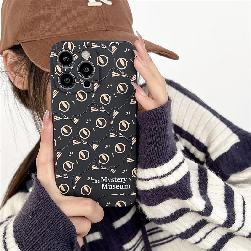For iPhone 14 Pro Soft TPU Pattern Printed Phone Case Precise Cutout Protective Cover - Cat