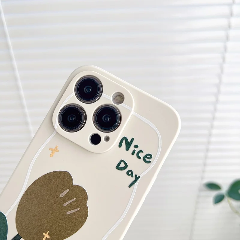 For iPhone 13 Pro Max 6.7 inch Precise Cutout Phone Case Stylish Pattern TPU Drop-proof Cover - Tulip