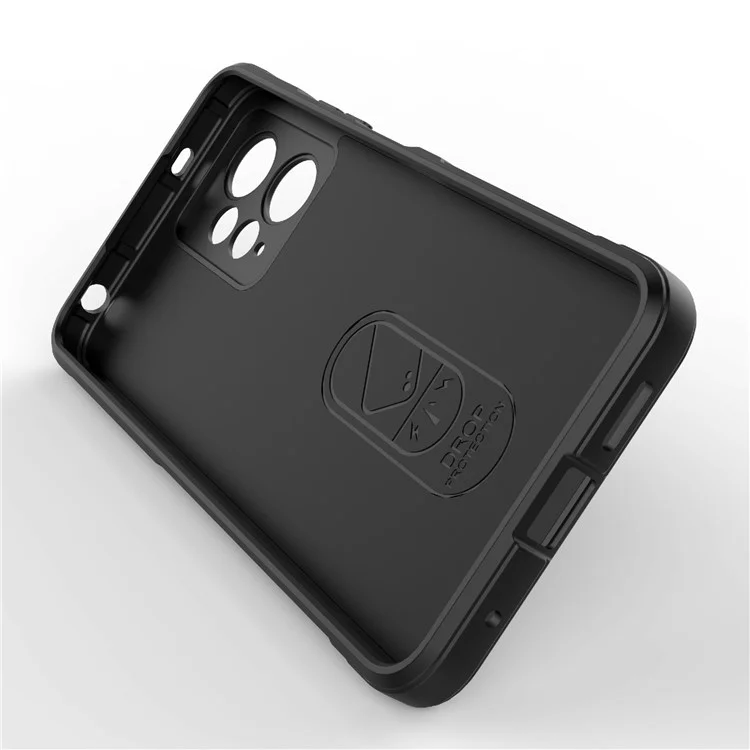 Pour Xiaomi Redmi Note 12 4G Anti-Scratch Rugged Phone Cover TPU Back Protector Phone Case - Gris foncé