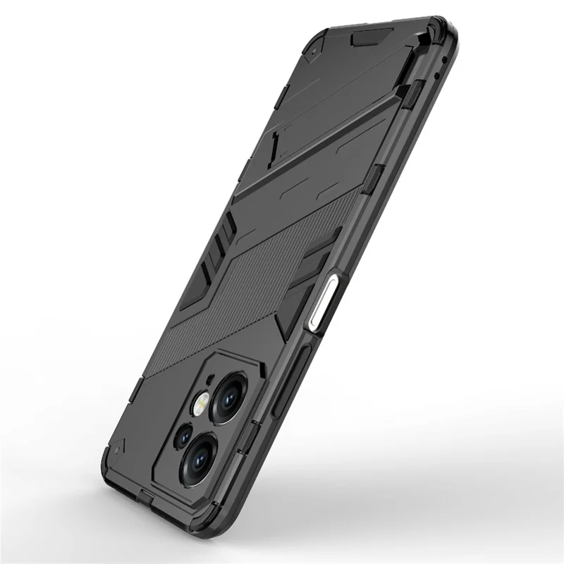 Per Xiaomi Redmi Note 12 4G Custodia per Telefono Anti-Graffio Supporto Pieghevole TPU+PC Protezione - Nero
