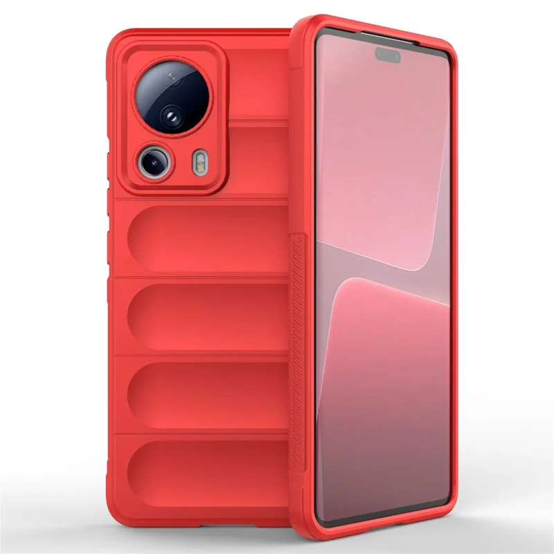 Para Xiaomi 13 Lite / Civi 2 5G Capa de Telefone TPU à Prova de Choques Resistente - Vermelha