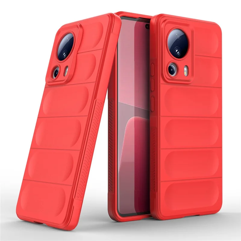 Para Xiaomi 13 Lite / Civi 2 5G Capa de Telefone TPU à Prova de Choques Resistente - Vermelha