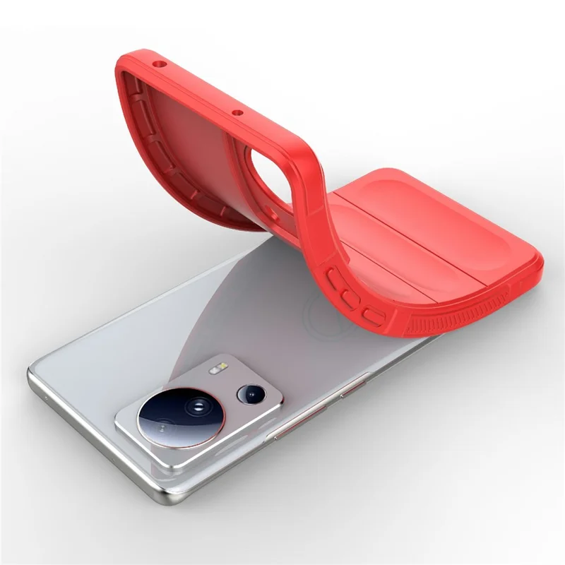 Para Xiaomi 13 Lite / Civi 2 5G Capa de Telefone TPU à Prova de Choques Resistente - Vermelha