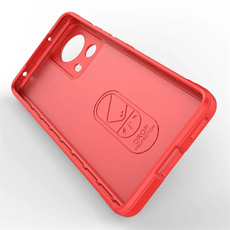 Para Xiaomi 13 Lite / Civi 2 5G Capa de Telefone TPU à Prova de Choques Resistente - Vermelha