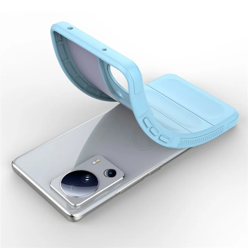 For Xiaomi 13 Lite / Civi 2 5G Shockproof Rugged TPU Phone Cover Cell Phone Back Case - Baby Blue