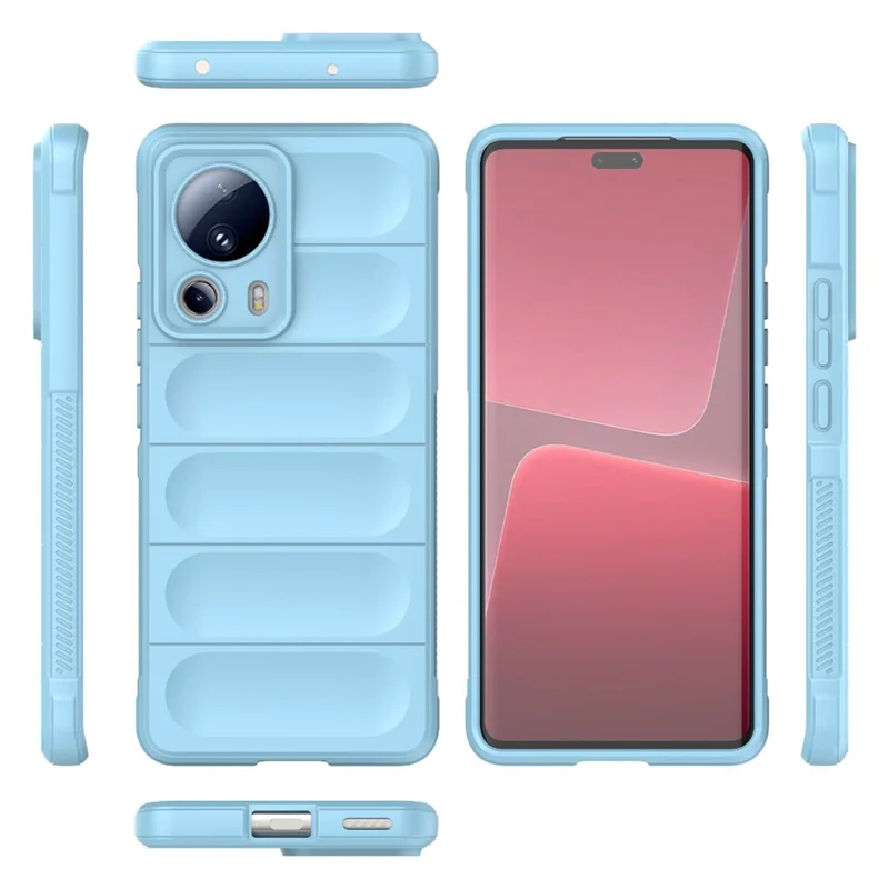 For Xiaomi 13 Lite / Civi 2 5G Shockproof Rugged TPU Phone Cover Cell Phone Back Case - Baby Blue