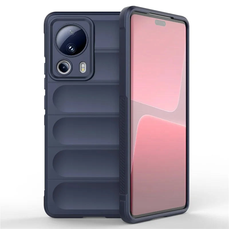 For Xiaomi 13 Lite / Civi 2 5G Shockproof Rugged TPU Phone Cover Cell Phone Back Case - Dark Blue