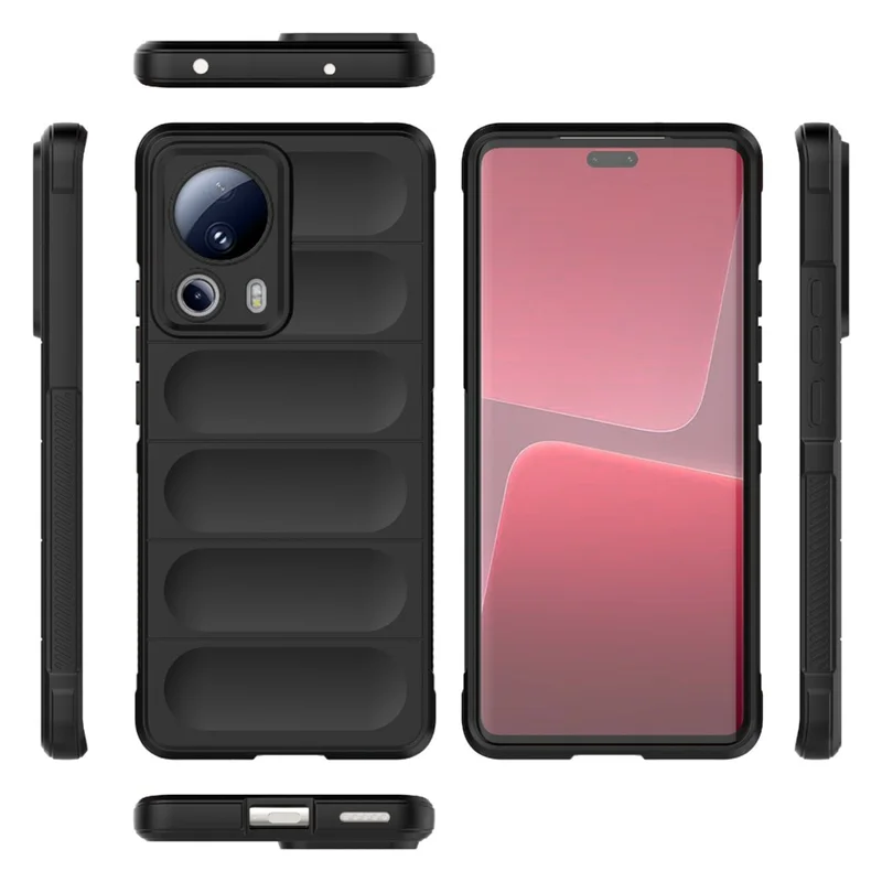 Para Xiaomi 13 Lite / Civi 2 5G Capa de Telefone à Prova de Choques Resistente TPU - Cinza Claro