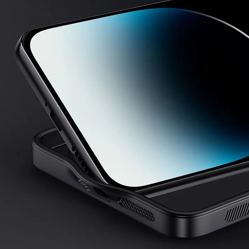 For iPhone 13 Pro 6.1 inch Anti-Scratch Wood Grain Phone Cover PU Leather+PC+TPU Case with All-wrapped Camera Protection - Grey