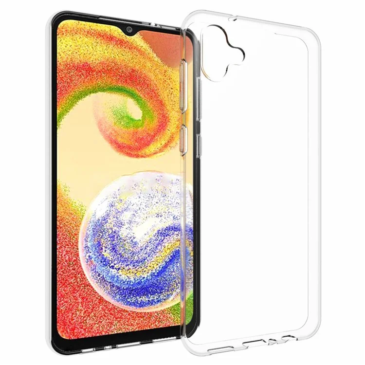 Para Samsung Galaxy A04 4G (164,4 x 76,3 x 9,1 mm) Capa de Telefone TPU Inner Watermark-Free Texture Phone Cover
