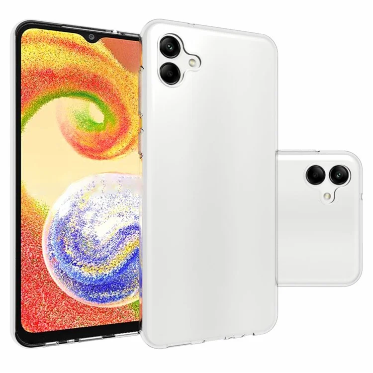 Para Samsung Galaxy A04 4G (164,4 x 76,3 x 9,1 mm) Capa de Telefone TPU Inner Watermark-Free Texture Phone Cover