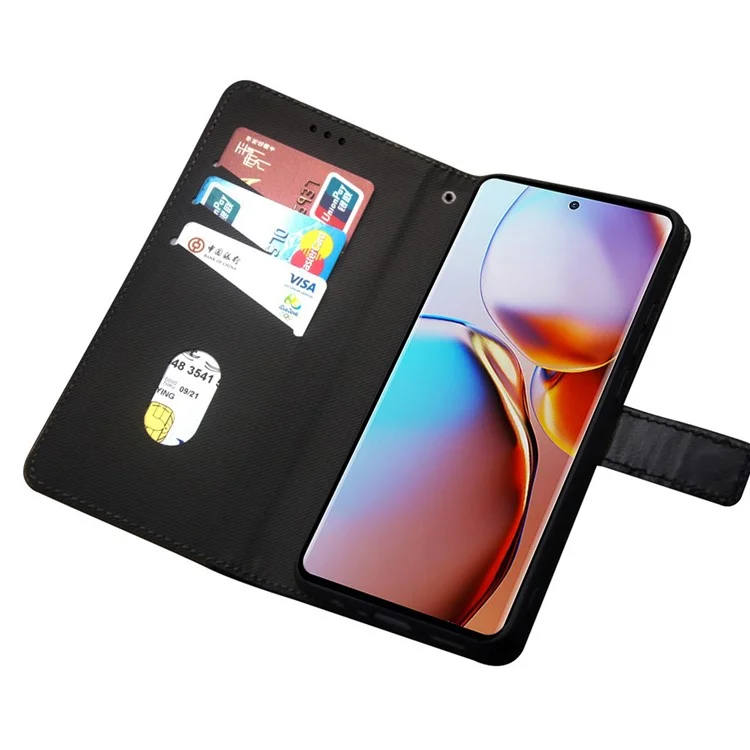 IDEWEI Pour Motorola Moto G23 4G / G13 4G Étui en cuir PU avec dragonne - Bleu
