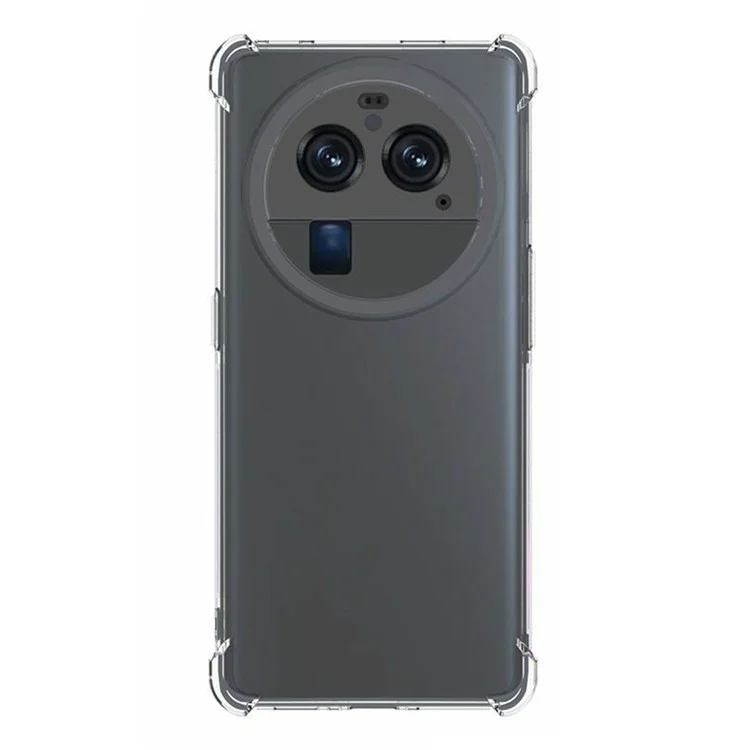 Pour Oppo Find X6 Pro Transparent Anti-slip Phone Cover Four Corner Airbag Shockproof TPU Phone Case