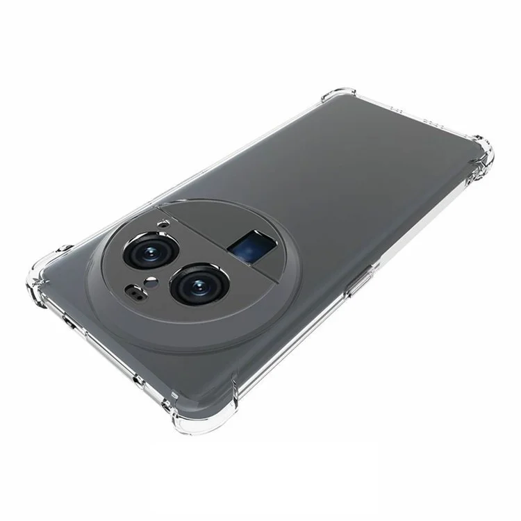 Pour Oppo Find X6 Pro Transparent Anti-slip Phone Cover Four Corner Airbag Shockproof TPU Phone Case