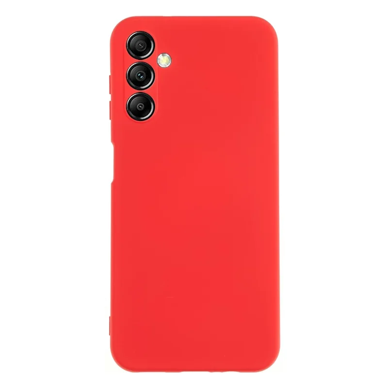 Para Samsung Galaxy A14 5G / 4G Soft TPU 2.0mm Capa de Telefone Corte Preciso Textura de Silicone Líquido Borda Arqueada Capa de Telefone - Vermelho