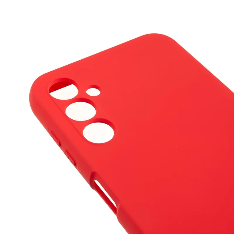 Para Samsung Galaxy A14 5G / 4G Soft TPU 2.0mm Capa de Telefone Corte Preciso Textura de Silicone Líquido Borda Arqueada Capa de Telefone - Vermelho