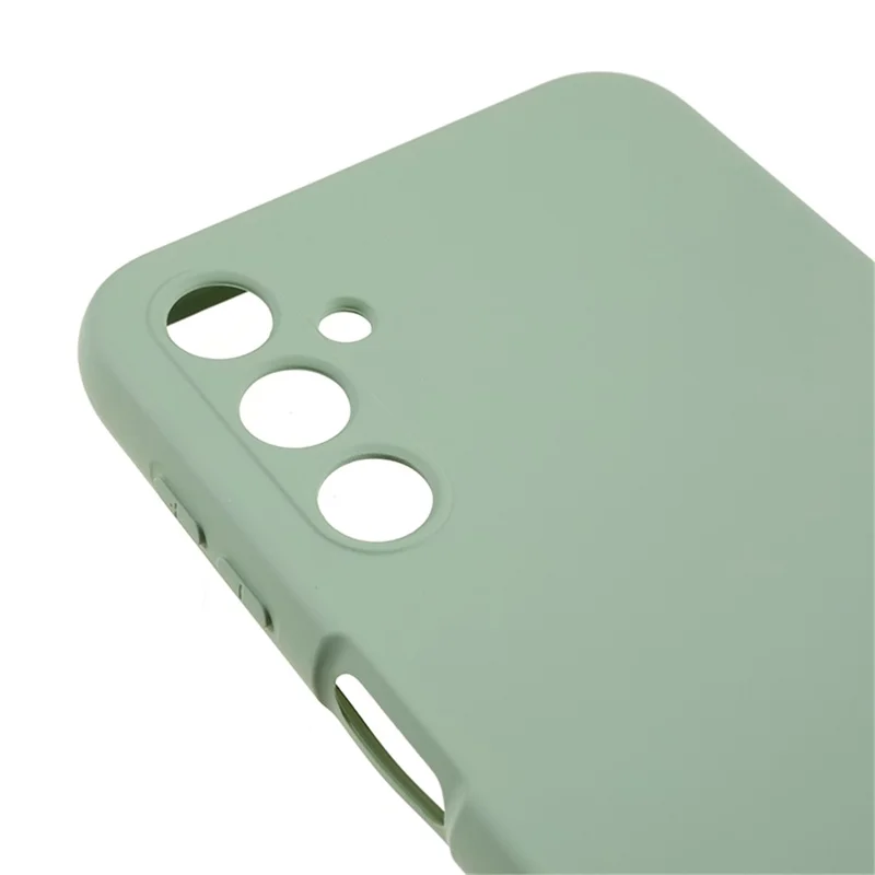 Für Samsung Galaxy A24 4G (162,1 x 77,6 x 8,3 mm) Präziser Ausschnitt Weiches TPU-Handyhülle 2,0 mm Flüssiges Silikon-Textur Runder Rand Anti-Drop-Schutz – Grün