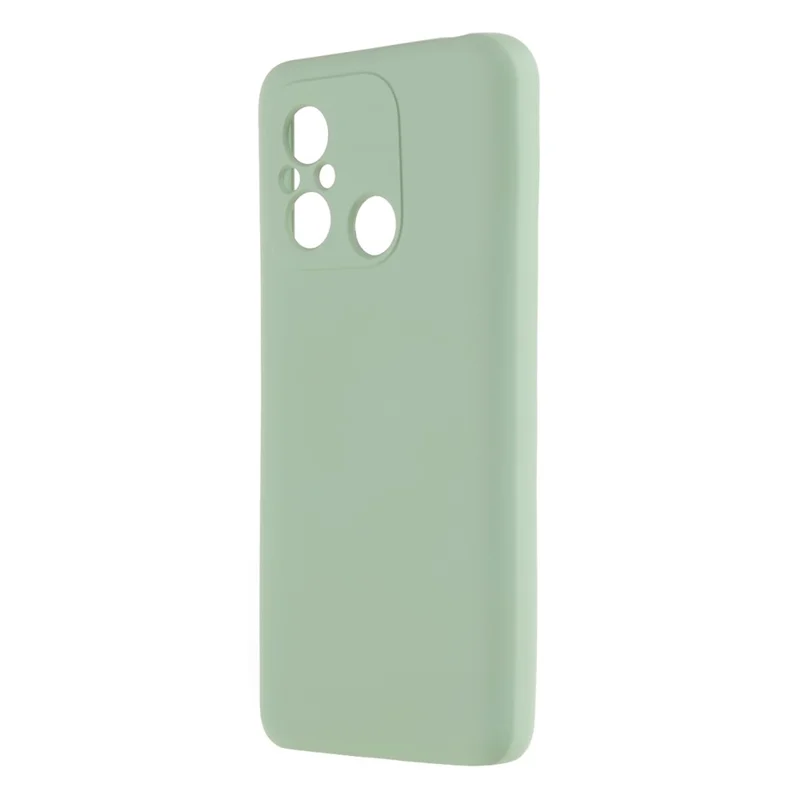 Чехол для мобильного телефона Xiaomi Redmi 12C 4G, жидкий силиконовый TPU, толщина 2,0 мм, дуговой край, чехол для телефона - зеленый