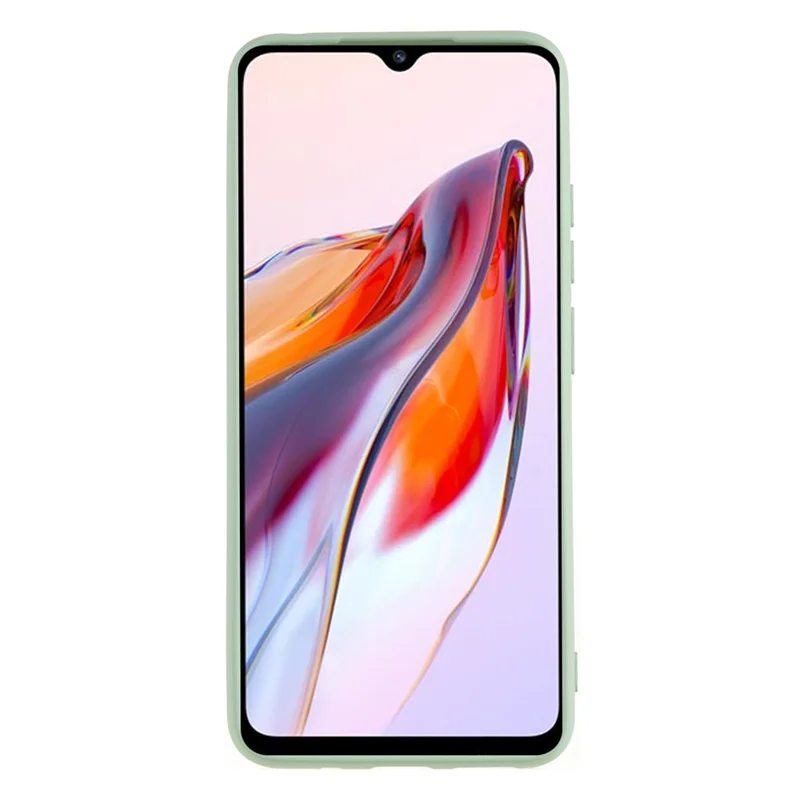 Чехол для мобильного телефона Xiaomi Redmi 12C 4G, жидкий силиконовый TPU, толщина 2,0 мм, дуговой край, чехол для телефона - зеленый
