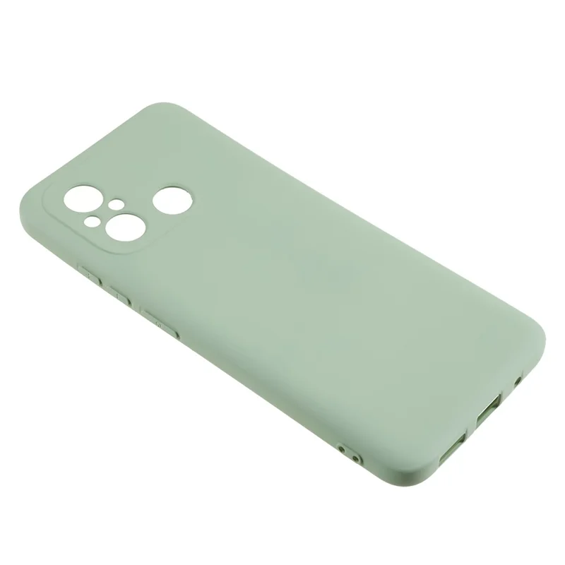 Чехол для мобильного телефона Xiaomi Redmi 12C 4G, жидкий силиконовый TPU, толщина 2,0 мм, дуговой край, чехол для телефона - зеленый