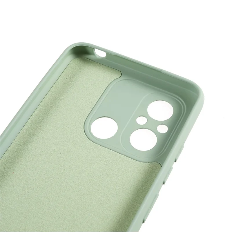 Чехол для мобильного телефона Xiaomi Redmi 12C 4G, жидкий силиконовый TPU, толщина 2,0 мм, дуговой край, чехол для телефона - зеленый