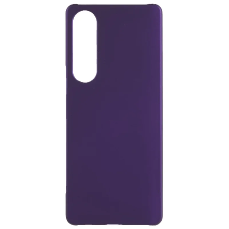 For Sony Xperia 1 V Shockproof Rubberized Plastic Hard Case Protective Cell Phone Cover - Purple