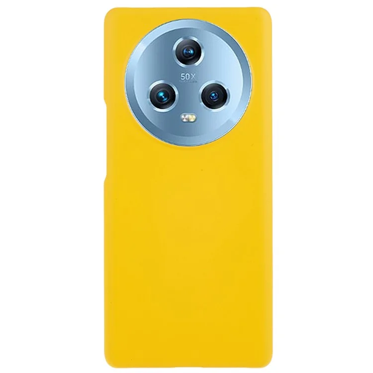 For Honor Magic5 Étui de protection en plastique dur antiraye et caoutchouté - Jaune