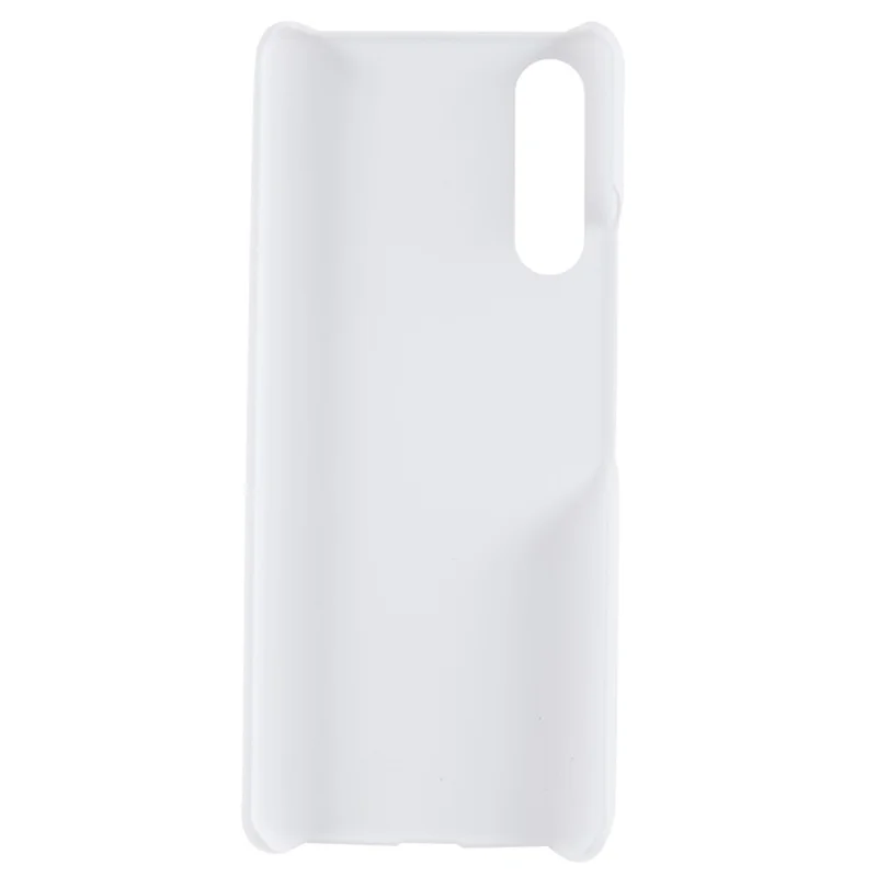 For Sony Xperia 1 V Rubberized PC Phone Case Slim Fit Protective Back Cover - White