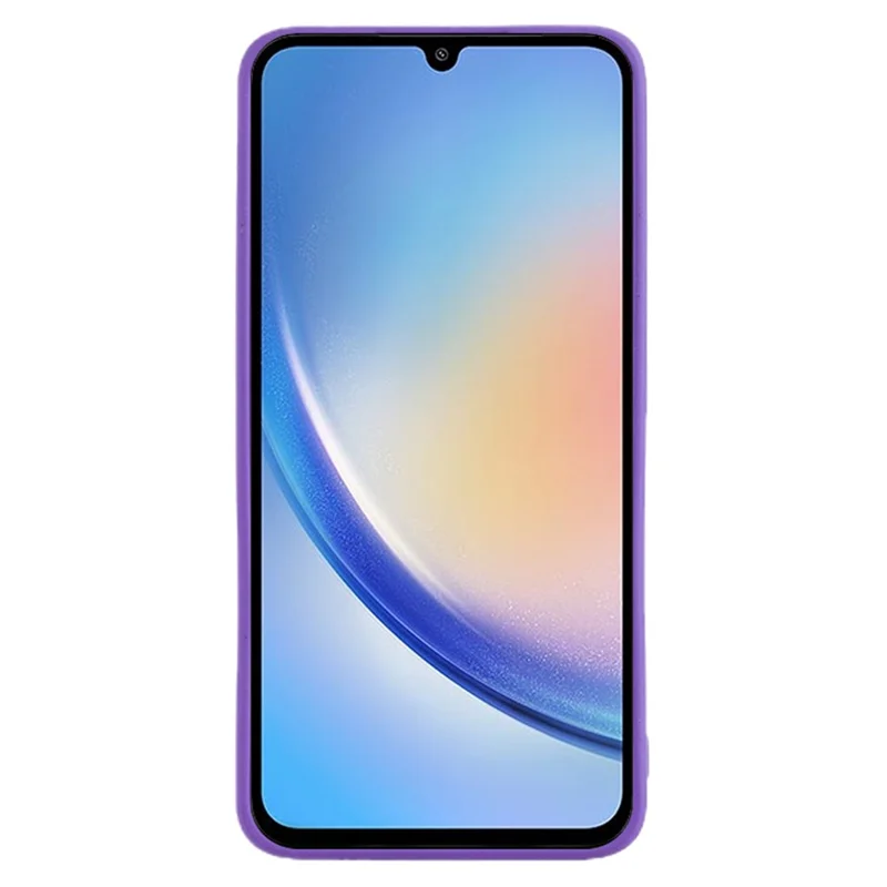 For Samsung Galaxy A34 5G Double-Sided Matte Phone TPU Case Cell Phone Cover - Purple